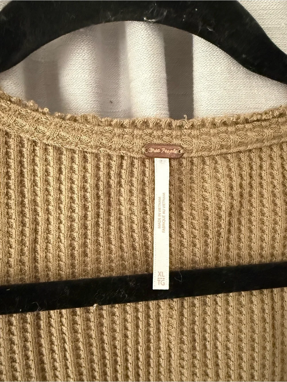 Free People waffle knit